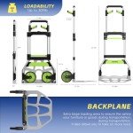Portable Aluminum Hand Truck with 309 lb Capacity