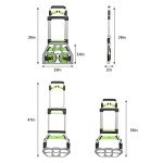 Portable Aluminum Hand Truck with 309 lb Capacity