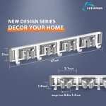 Wall-Mounted Broom and Mop Holder, Silver