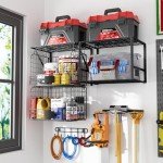 ThreeHio Garage Wall Storage Organizer