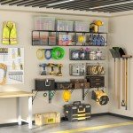 ThreeHio Garage Wall Storage Organizer