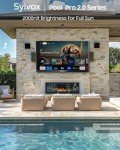 75-Inch Waterproof Smart Outdoor TV, 4K HDR