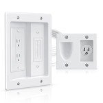 ELECTOP Wall Cable Management Kit for TVs