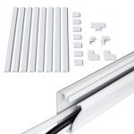 ECHOGEAR Peel and Stick Cable Cover - 10ft White