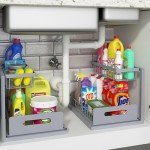 Under Sink Organizer, 2-Tier Pull-Out Shelves
