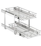 2-Tier Pull-Out Kitchen Shelf and Organizer