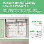 2-Tier Under Sink Organizer - 2 Pack Set