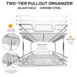 2-Tier Pull-Out Kitchen Shelf and Organizer