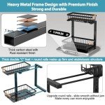 Adjustable 2-Tier Under Sink Organizer – 2 Pack