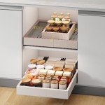 Expandable Pull-Out Cabinet Organizer with Adjustable Drawers