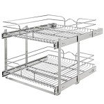 2-Tier Pullout Kitchen Cabinet Organizer Shelf