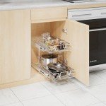 2-Tier Pull-Out Kitchen Shelf and Organizer
