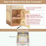 Expandable Pull-Out Cabinet Organizer with Adjustable Drawers