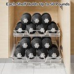 2-Tier Pull-Out Kitchen Shelf and Organizer