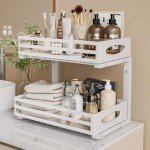 Under Sink Organizer Set, 2 Sliding Shelves