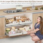 Expandable Pull-Out Cabinet Organizer with Adjustable Drawers