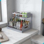 Under Sink Organizer, 2-Tier Pull-Out Shelves