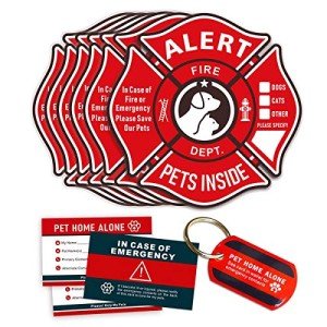 Pet Alert Window Stickers for Emergency Situations