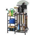 3-Tier Garden Tool Organizer Storage Rack