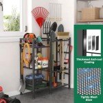 3-Tier Garden Tool Organizer Storage Rack