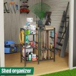 3-Tier Garden Tool Organizer Storage Rack