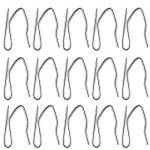 58 Pcs Heavy-Duty Silver Curtain Hooks