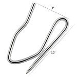 58 Pcs Heavy-Duty Silver Curtain Hooks