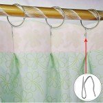 58 Pcs Heavy-Duty Silver Curtain Hooks