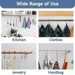 Rust-Resistant Double Glide Shower Curtain Hooks - Set of 12
