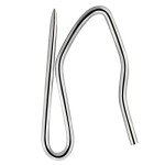 58 Pcs Heavy-Duty Silver Curtain Hooks