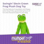 XXL 27-Inch Green Frog Plush Dog Toy