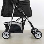 VIVO Folding Pet Stroller for Cats and Dogs