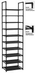 FIDUCIAL HOME 10-Tier Shoe Rack for 20-25 Pairs