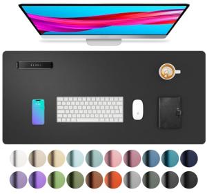 Aothia Non-Slip Leather Desk Pad and Mouse Pad