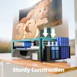 Metal Monitor Stand with Drawer and Pen Holder