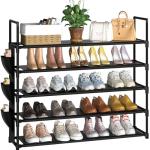 OYREL Shoe Rack 5 Tier Shoe Organizer Storage 20-25 Pairs Shoes Rack for Closet Shoes Rack Organizer Entryway Shoe Holder Space Saving Shoe Shelf Shoe Stand Large Tall Shoes Tower Garage Door