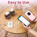 Phomemo Label Maker Machine, D30 Portable Handheld Bluetooth Mini Label Printer, Multiple Templates for Smartphone Thermal Small Label Maker Rechargeable Easy to Use for Home Office School