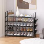 OYREL Shoe Rack 5 Tier Shoe Organizer Storage 20-25 Pairs Shoes Rack for Closet Shoes Rack Organizer Entryway Shoe Holder Space Saving Shoe Shelf Shoe Stand Large Tall Shoes Tower Garage Door