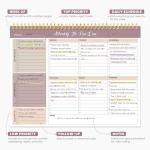 Weekly To Do List Notepad with 52 Undated Sheets（8.5"×11"）- Undated Weekly Planner Notepad for Office Desk Accessories and Supplies - Midnight Lilac