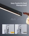 SUPERDANNY LED Desk Lamp for Office Home, Eye-Caring Desk Light with Adjustable Gooseneck, 12W Touch Control Dimmable Brightness, Architect Clamp Lamp with USB Adapter for Reading Study Workbench