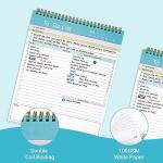 To Do List Notepad, Spiral Bound Undated Daily Planner, 52 Sheets 8.5" X 10.5" Tear Off Task Planning Pad with Checklist, For Work Office Home