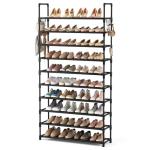 VTRIN XJ-112 10-Tier Shoe Organizer with Hooks