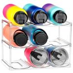 3-Tier Clear Water Bottle Organizer for Home Storage