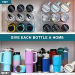 3-Tier Clear Water Bottle Organizer for Home Storage