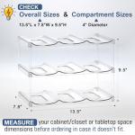 3-Tier Clear Water Bottle Organizer for Home Storage