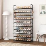 VTRIN XJ-112 10-Tier Shoe Organizer with Hooks