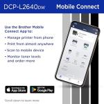 Brother DCP-L2640DW Wireless Compact Monochrome Multi-Function Laser Printer with Copy and Scan, Duplex, Mobile, Black & White | Includes Refresh Subscription Trial(1), Works with Alexa