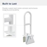 White Handicap Grab Bar by Drive Medical