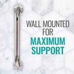 Textured Grab Bars for Bathroom Safety - 24" Chrome