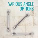 Textured Grab Bars for Bathroom Safety - 24" Chrome